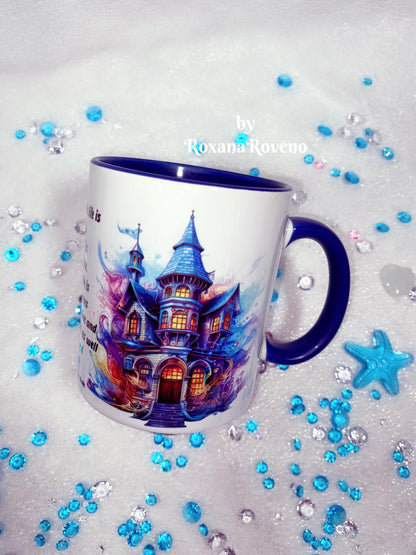 Witcher Book Castle, Book lover, 11oz Mug