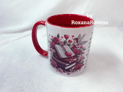 I loved her against reason, Valentine's Day, Book lover 11oz Mug