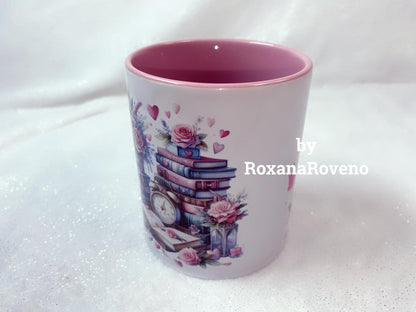 Love and Books is Happiness, Book lover 11oz Mug