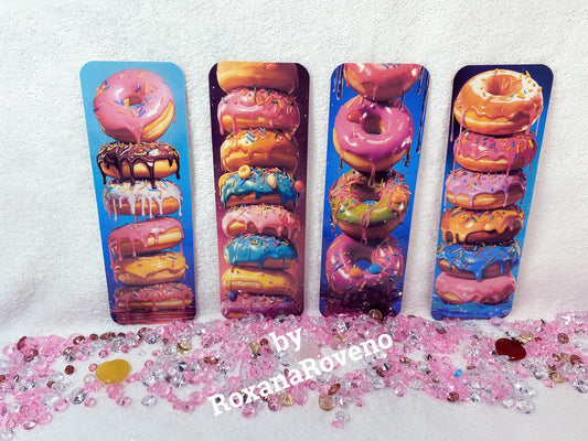 Doughnuts, 4 piece Laminated Paper Bookmark Set,