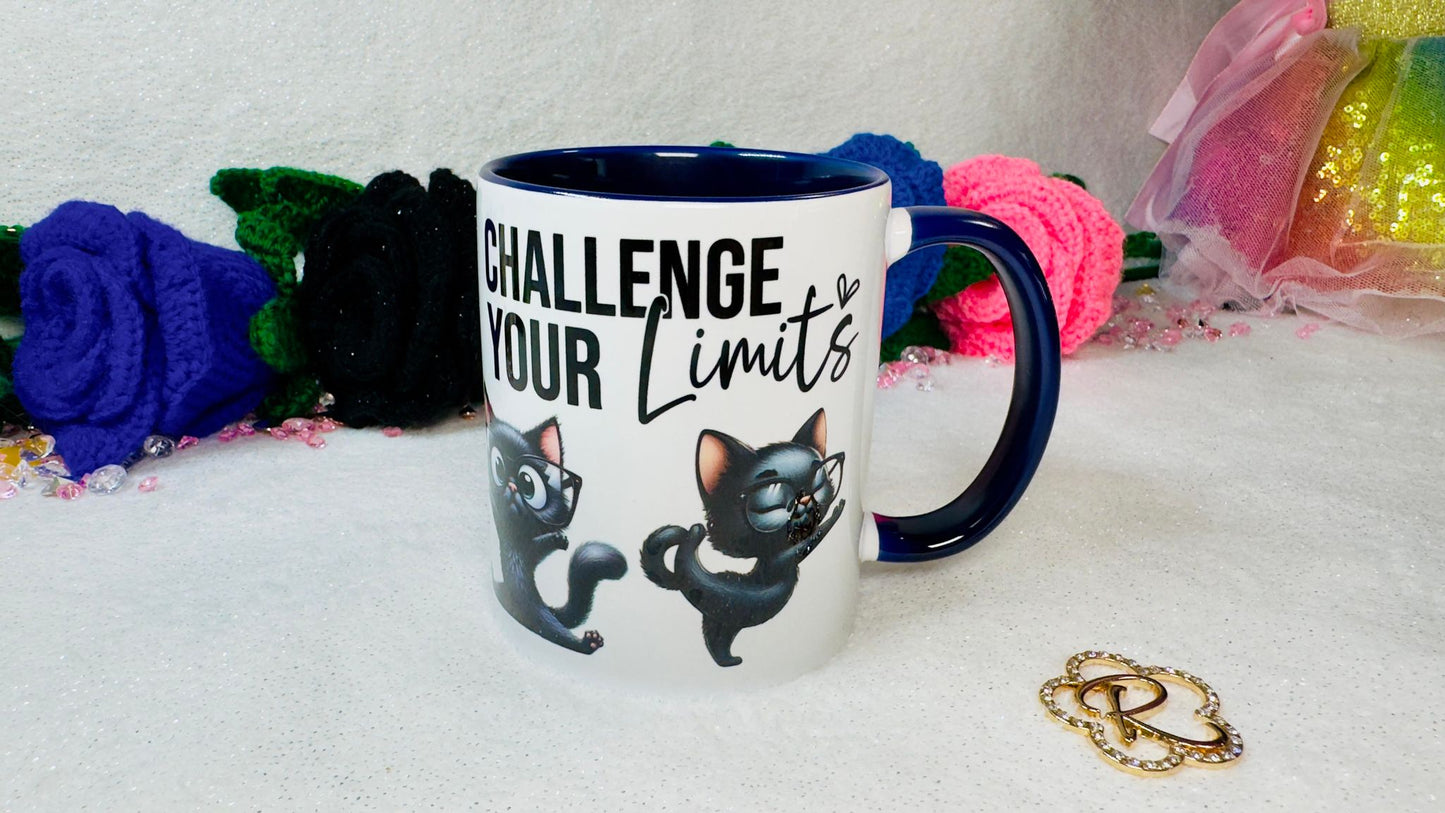 Don't limit Your Challenges, Challenge your Limits, Funny 11oz Mug