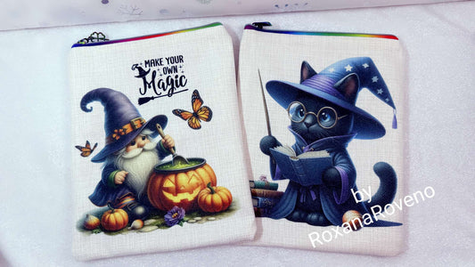 Make your own magic, Black cat and Gnome, Book sleeve