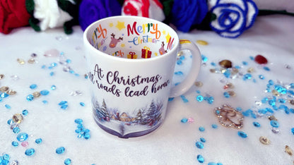 At the Christmas all roads lead home, 11oz Mug