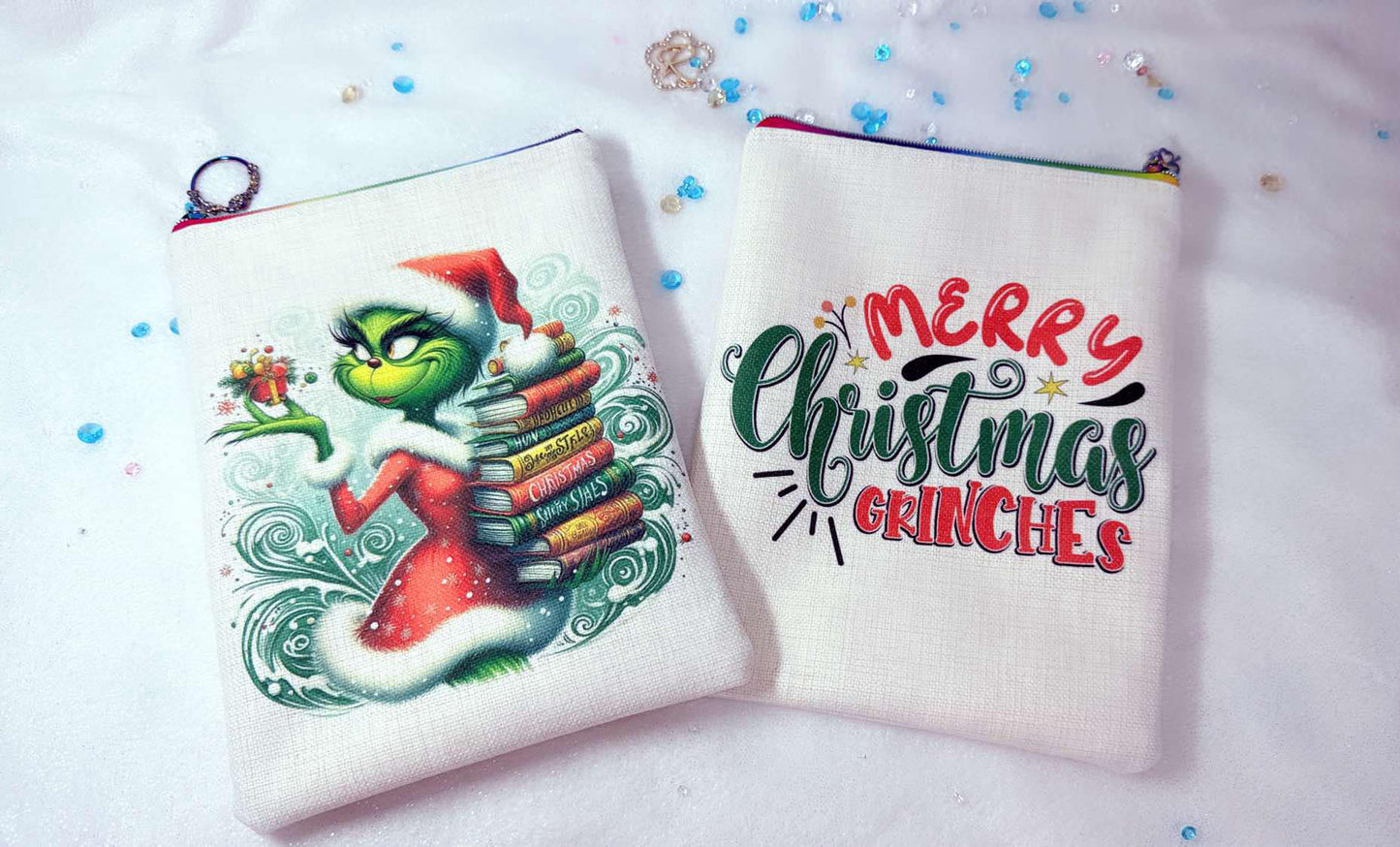 Merry Christmas Gr!nches, Book sleeve